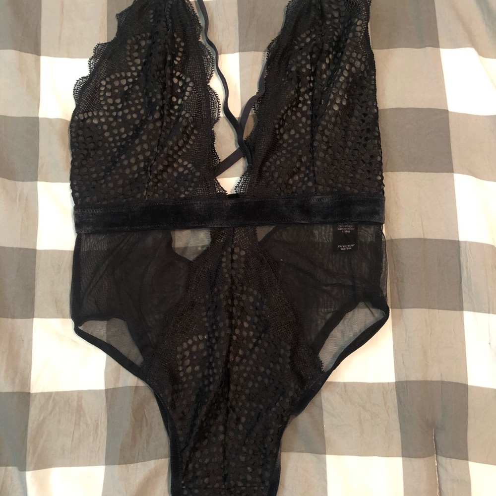 Black lace bodysuit